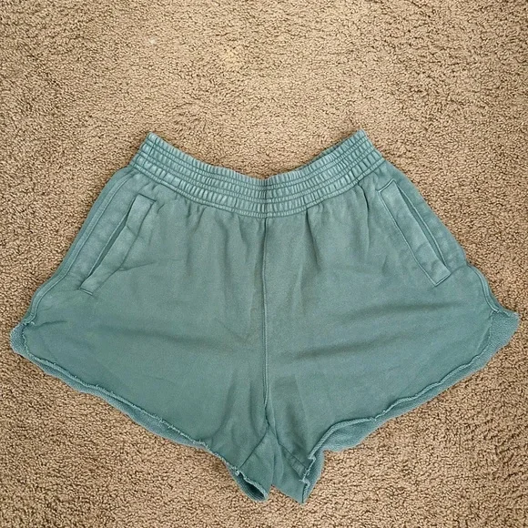 Aerie Green On My Way! Casual Shorts small - Picture 3 of 5
